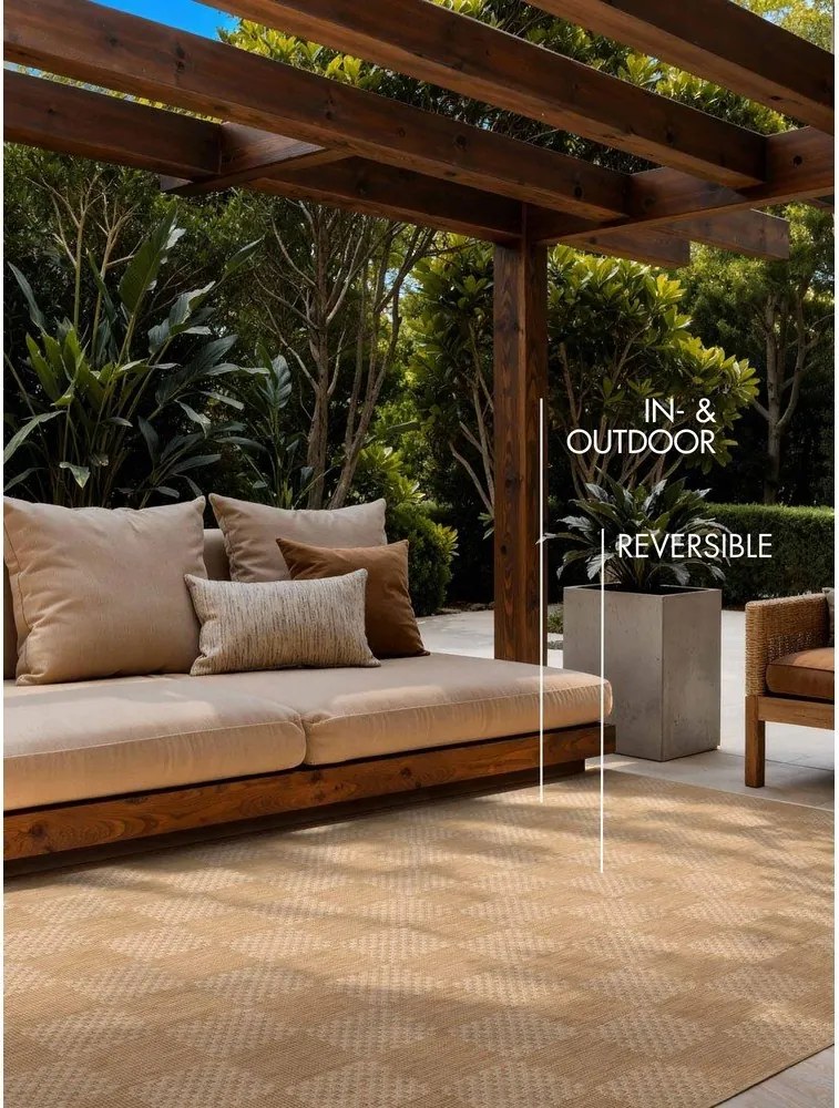 Krémový/v prírodnej farbe vnútorný a vonkajší koberec 120x170 cm Haringey Dorothy – Ted Baker