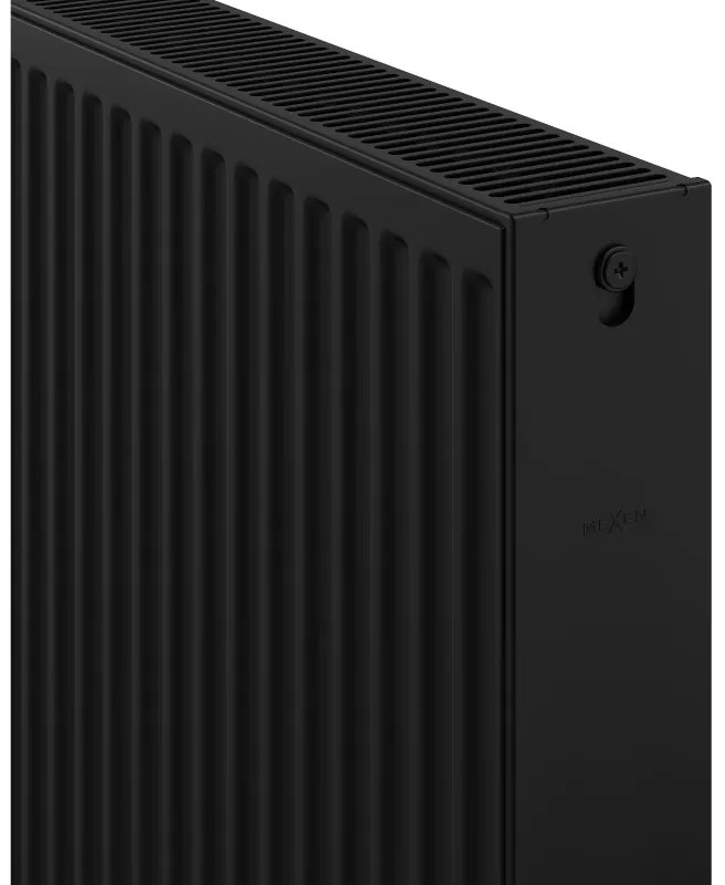 Mexen, Panelový radiátor Mexen C22 600 x 2000 mm, bočné pripojenie, 3305 W, čierny - W422-060-200-70