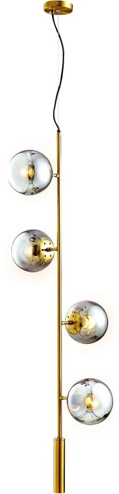 Luster na lanku 4xE27/10W/230V zlatá