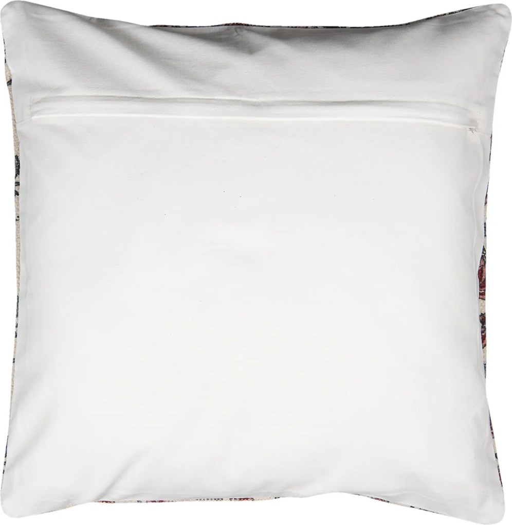 Režná bavlnená obliečka na vankúš s kvetmi - 50*50 cm