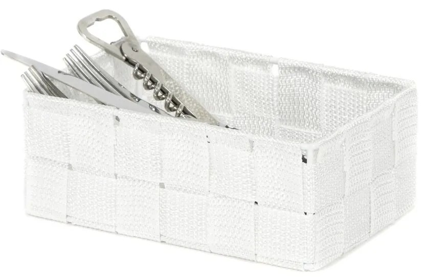 Compactor Úložný organizér do zásuvky Compactor TEX - košík M, 18 x 12 x 7 cm, biely, M