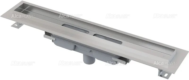 ALCAPLAST Professional Low podlahový žľab s okrajom pre plný rošt APZ1106-1050