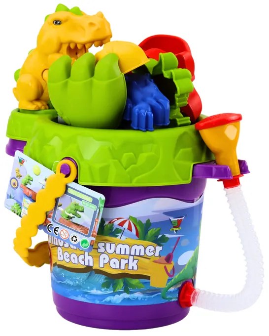 LEAN TOYS Súprava na piesok so sprchou – Dinosaurus
