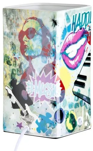 Dizajn porcelán svietidlo STREET ART