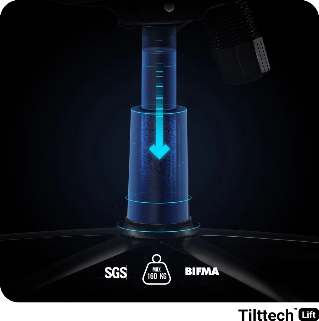 Herné kreslo s látkovým poťahom, veľkosť King Size, čierne: Diablo X-Player 2.0