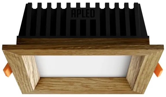 APLED - LED Podhľadové SQUARE WOODLINE LED/6W/230V 4000K 12x12 cm dub masív