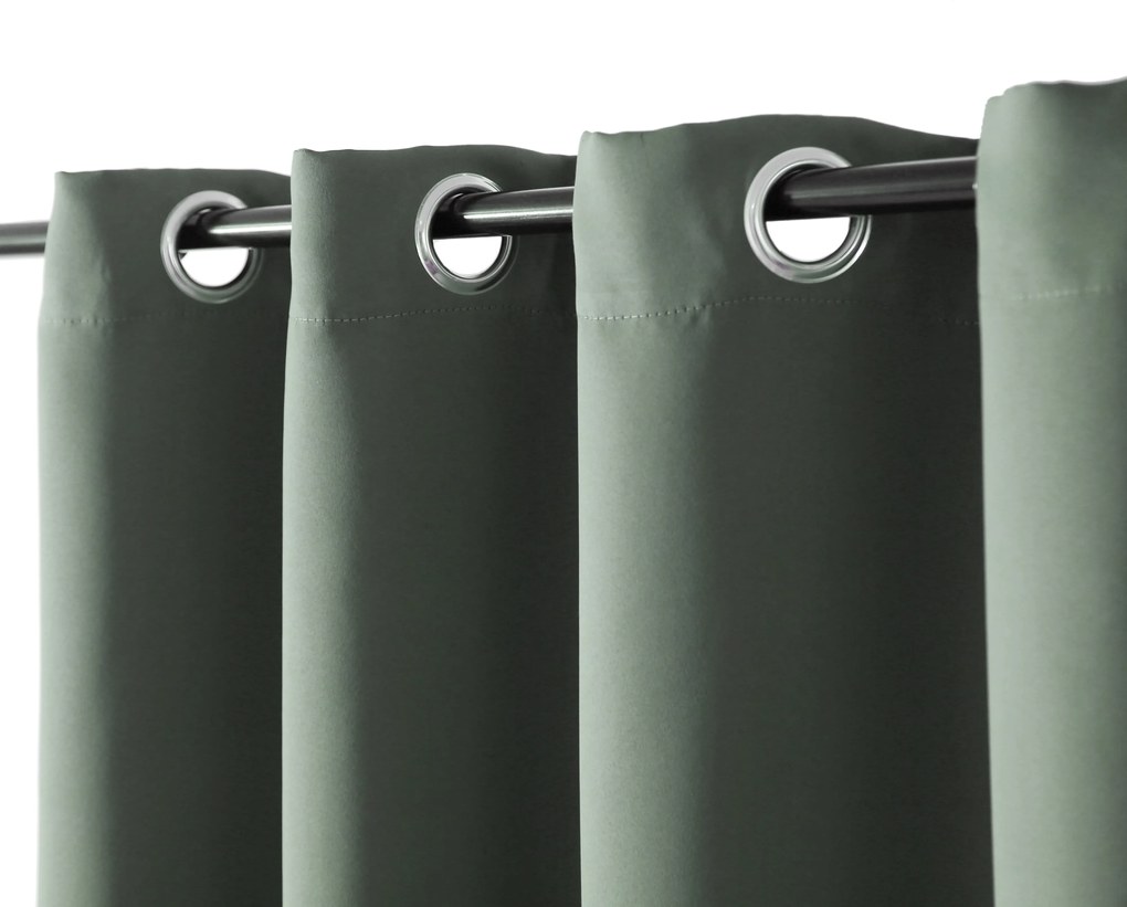 Záves OXFORD 140x270 cm, sivá zelená Zavesenie: Riasiaca páska