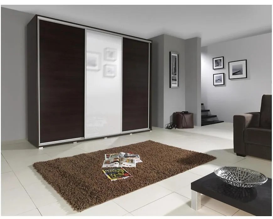 Skriňa Penelopa Venge so zrkadlom 255 cm