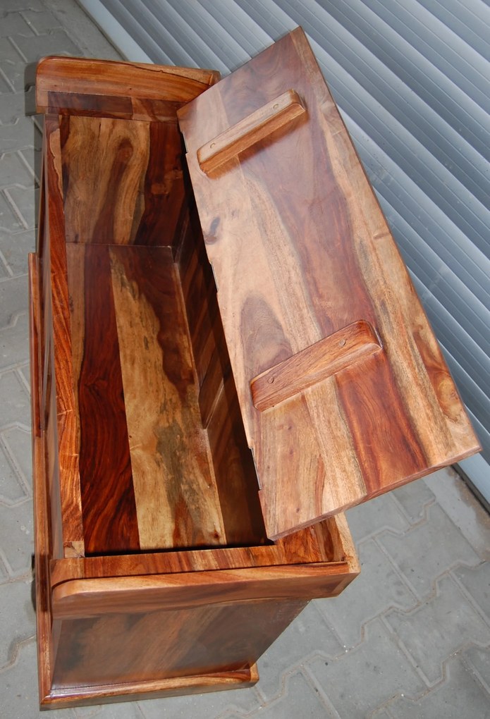 furniture-nabytek.cz - Truhla na sedenie z dreva palisander 105x60x40