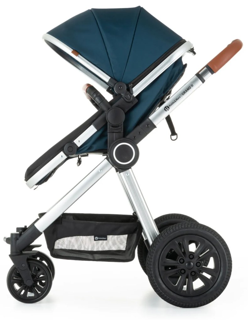 Kočík kombinovaný 2v1 Grand II Platinum Indigo Petite&Mars