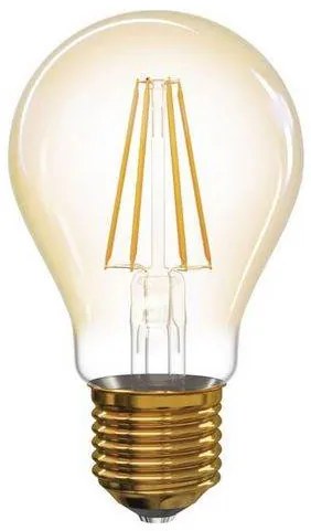 LED Vintage filamentová žiarovka, E27, A60, 4W, 380lm, teplá biela Emos Z74301