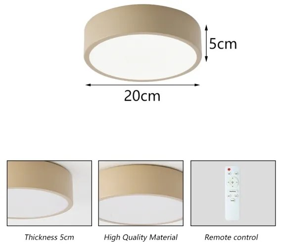 Brilagi -LED Stmievateľné svietidlo POOL LED/18W/230V 3000-6000K 20 cm béžové + diaľkový ovládač