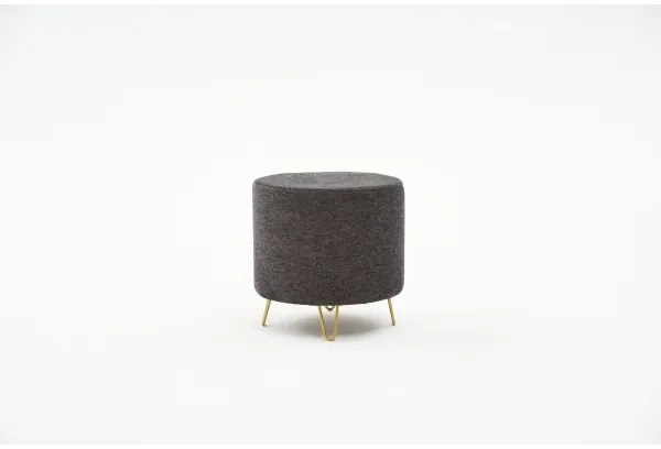 Taburet NANI, priemer 40 cm, antracit