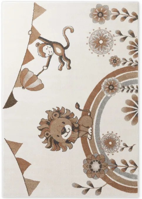 Koberec Villeroy & Boch BOHO KIDS Roar like a Lion Summer Party krémový