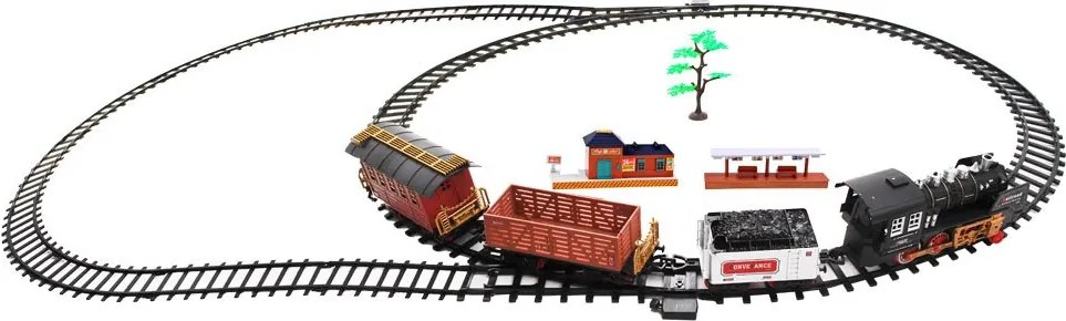 Veľká elektrická diaľkovo ovládaná vlaková súprava VLÁK NA DIAĽKOVÉ OVLÁDANIE RC0346