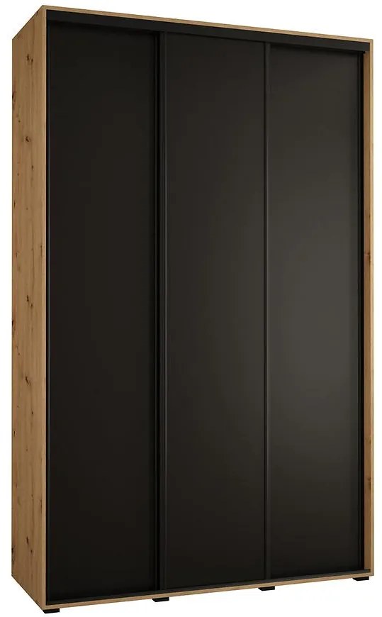 Skriňa 45 Canaris 1 150 artisan/čierna/čierna