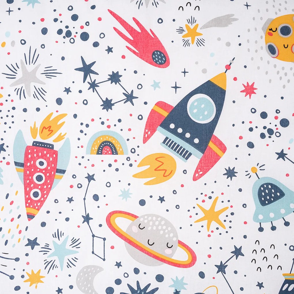 4Home Detské bavlnené obliečky do postieľky Cosmic Adventure, 100 x 135 cm, 40 x 60 cm