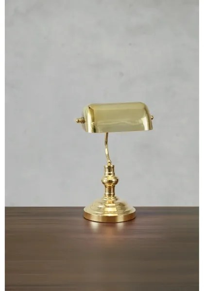 Markslöjd 108977 - Stolová lampa BANKERS 1xE14/40W/230V zlatá