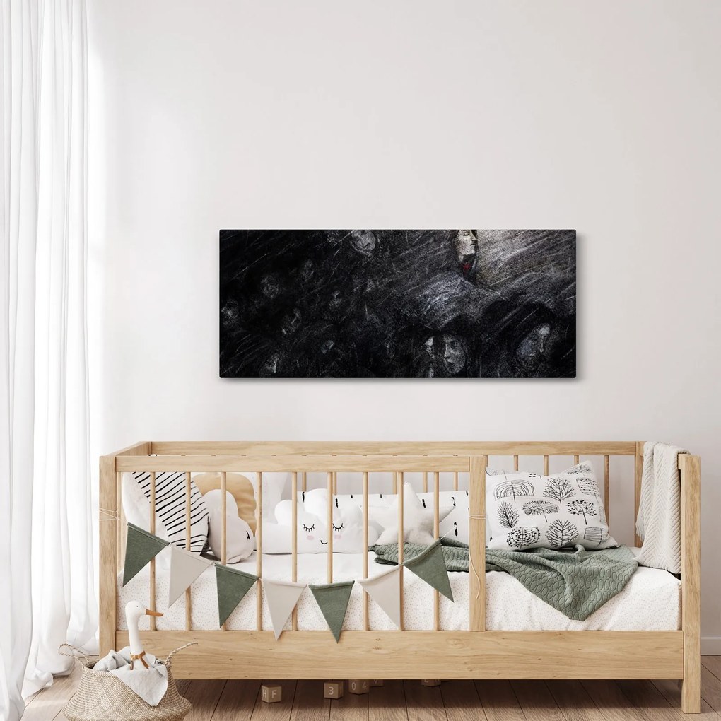 Obraz - Smútok a odriekanie (120x50 cm)