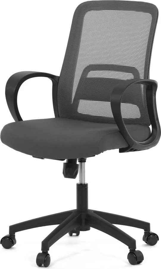 Kancelárska otočná stolička NERO — látka, sivá