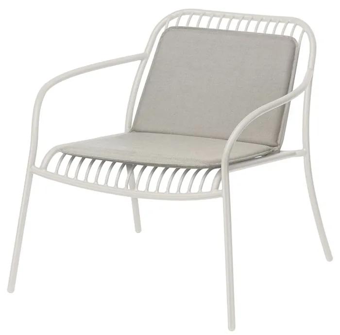 Blomus Vonkajší sedák s opierkou na stoličku YUA 75x46 cm sivý