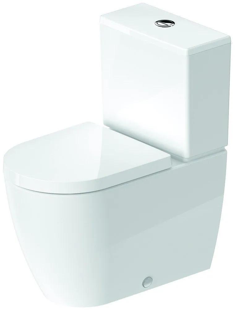 DURAVIT ME by Starck WC misa kombi s hlbokým splachovaním, Vario odpad, 370 x 650 mm, biela, s povrchom HygieneGlaze, 2170092000