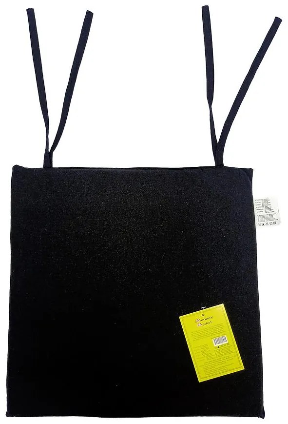 Podsedák SSE-CP-3475 40x40 cm čierny