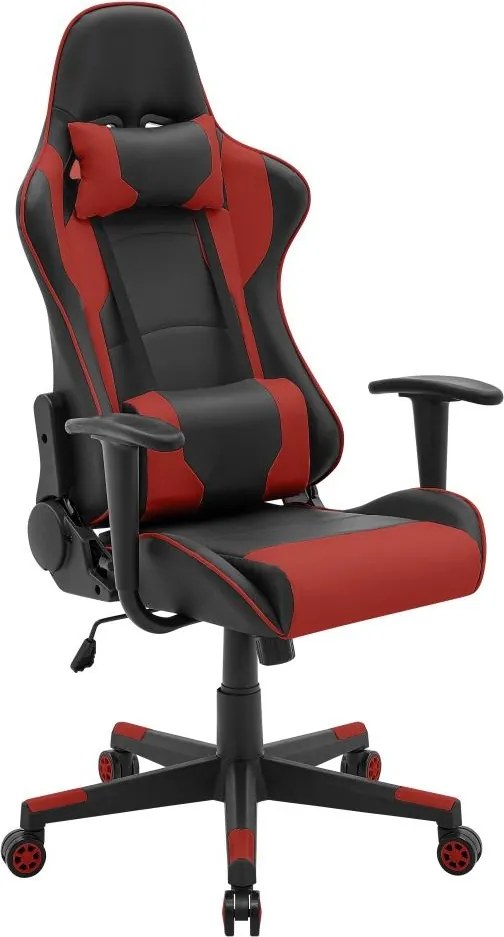 Kancelárska stolička SILVERSTONE, čierno/červená