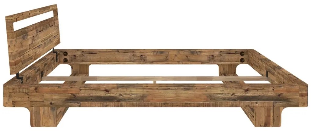 furniture-nabytek.cz - Masívna posteľ Indra z borovice, lakovaná, hnedá – 180×200 cm