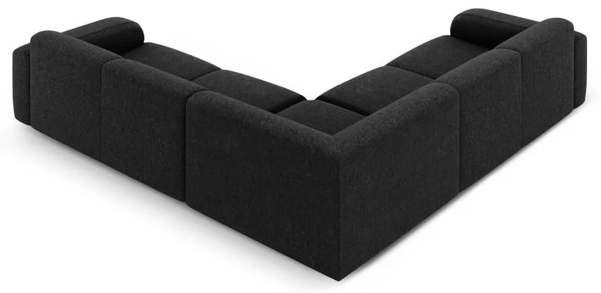 Čierna rohová pohovka (variabilná/do L) Molino – Micadoni Home