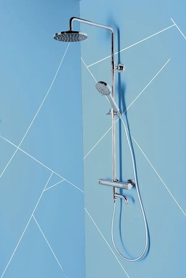 Sapho, KIMURA sprchový / vaňový stĺp s termostatickou batériou, chróm, KU500