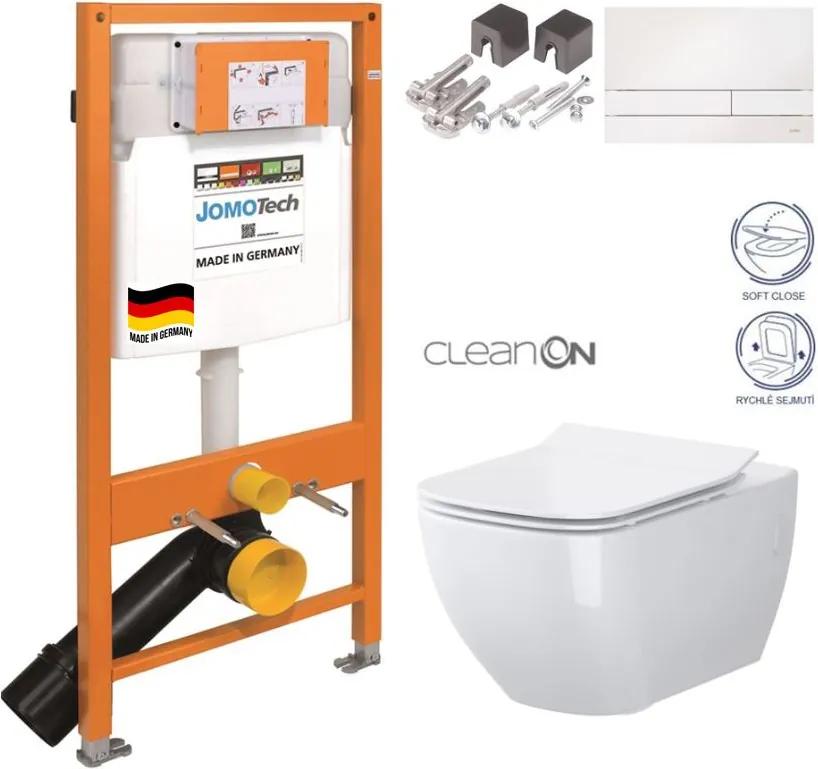 JOMO DUO modul pre závesné WC s bielou doskou + WC OPOCZNO CLEANON METROPOLITAN + SEDADLO (174-91100900-00 ME1)
