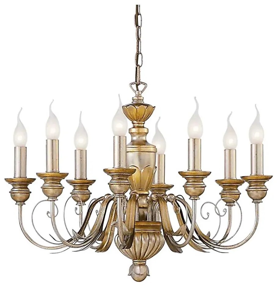 Ideal Lux - Luster na reťazi FIRENZE 8xE14/40W/230V pr. 64 cm zlatá