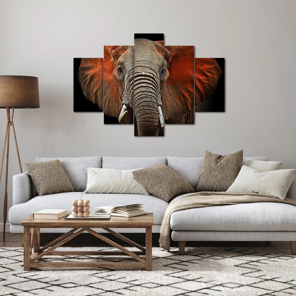 Obraz - Slony z Tsavo (150x105 cm)