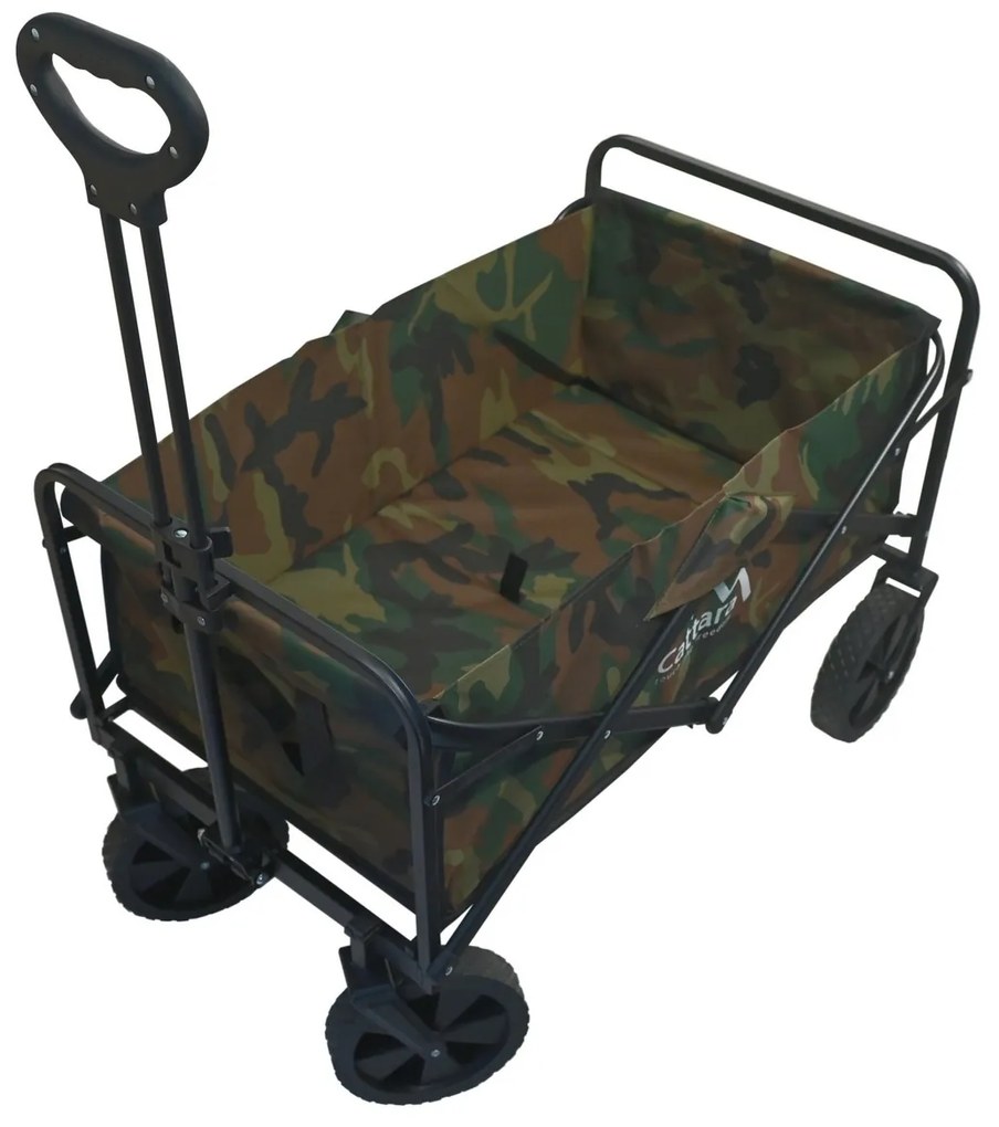 Cattara 13704 Kempingový vozík skladacie Trogir Army, 104 x 86 x 55 cm, M