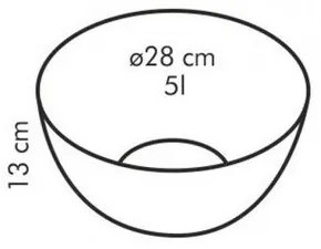 Tescoma Sklenená misa GIRO, 28 cm 389228, 28 cm