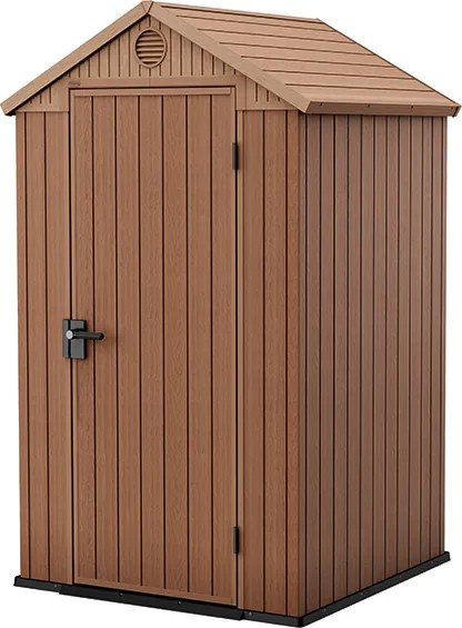 Záhradný domček Keter Darwin 4 x 4 hnedý, s podlahou