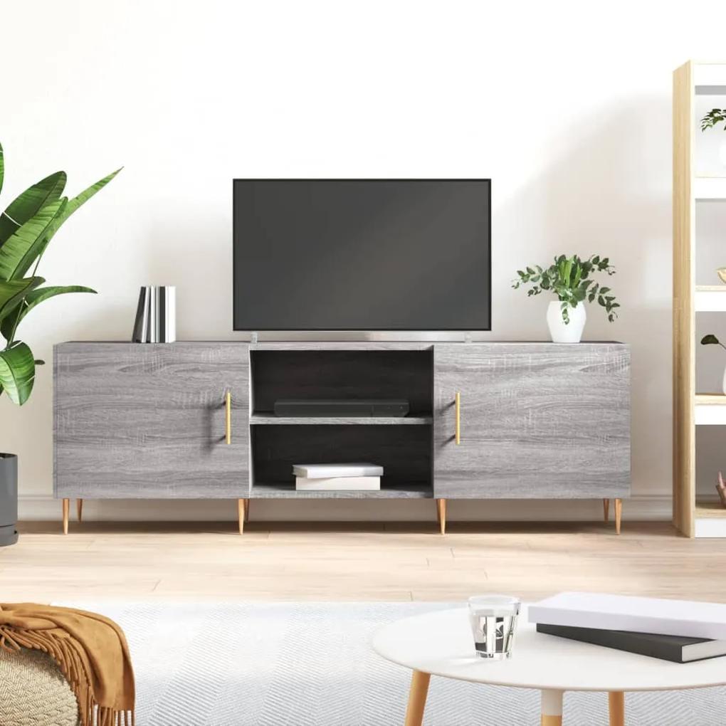 TV skrinka sivý dub sonoma 150x30x50 cm kompozitné drevo 829090