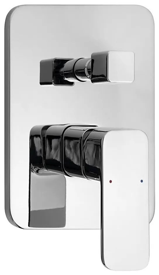 Aqualine - Sprchová batéria na podomietkovú inštaláciu FACTOR lesklý chróm