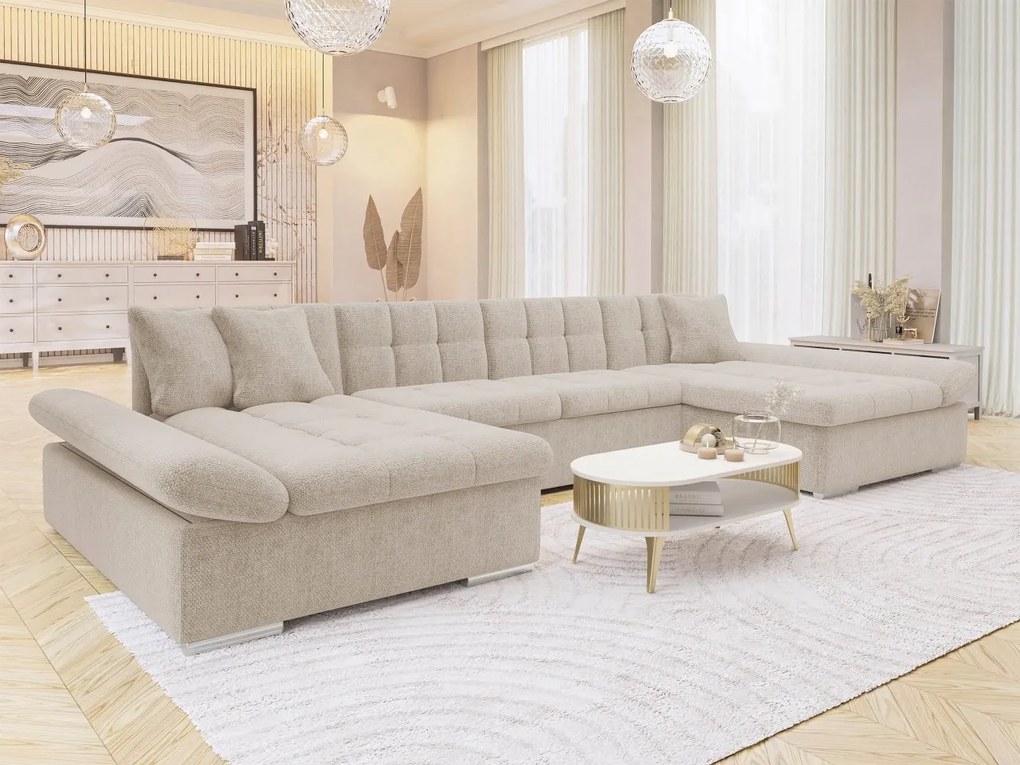 Rohová rozkladacia pohovka Agata Premium, Dostupné poťahy: Piano 17