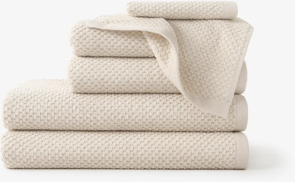 Goldea bavlnený froté uterák / osuška micro pure - mandľový 70 x 140 cm