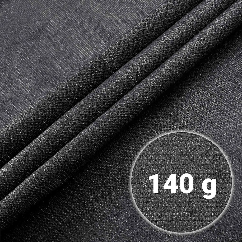 Tieniaca sieť 1,5x25m 140g/m2 + 50 svoriek PLONOS 454210 - sivá