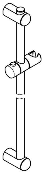 GROHE 27499000 - Sprchová tyč EUPHORIA 600 mm, lesklý chróm