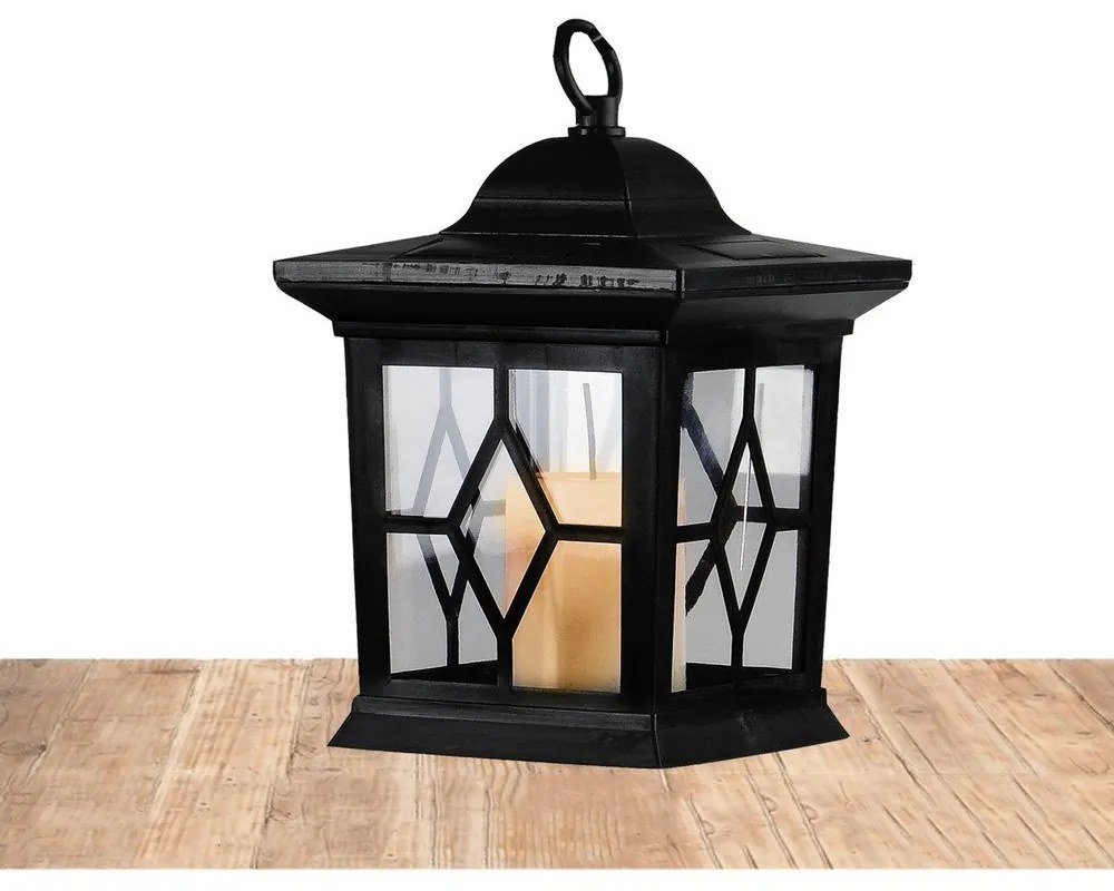 LED solárny záhradný lampáš Star Trading Light, výška 14,5 cm