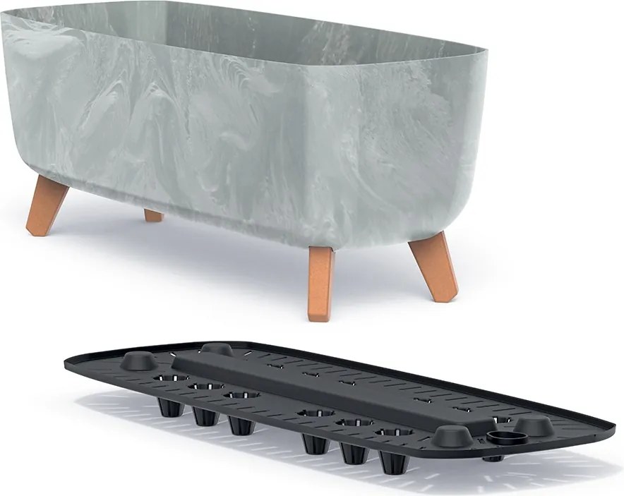 Kvetináč GRACIE III šedý