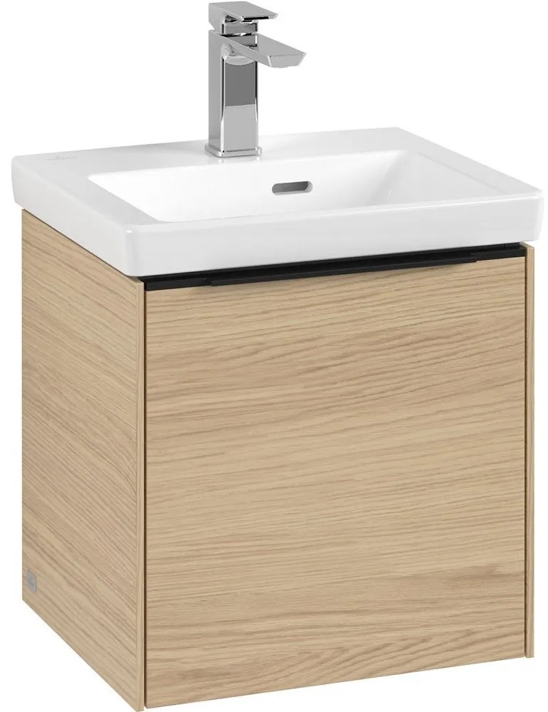 VILLEROY &amp; BOCH Subway 3.0 závesná skrinka pod umývadielko, 1 dvierka, pánty vpravo, 423 x 377,5 x 429 mm, Nordic Oak, C58201VJ