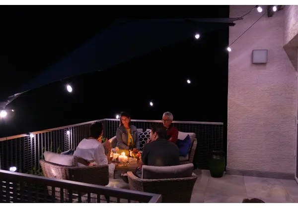 Immax NEO 07900L -LED RGB+CCT Stm. reťaz 15xLED/1W/230V 15m Wi-Fi Tuya IP65+DO