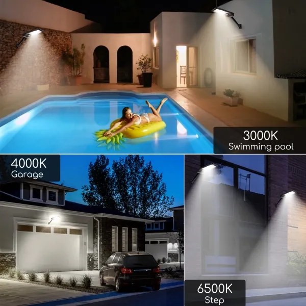 Aigostar - LED Stmievateľná solárna lampa so senzorom LED/2,3W/5,5V IP65 + DO