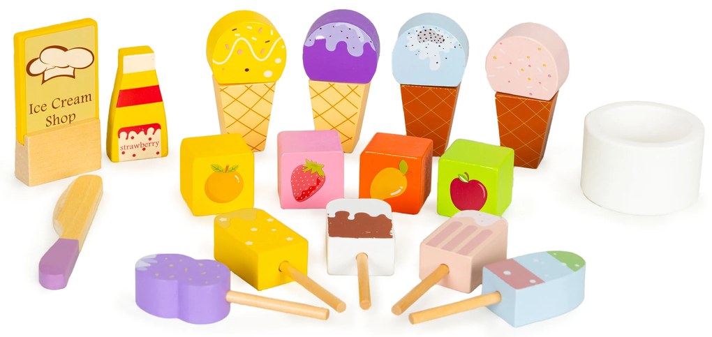 Drevená doska zmrzlinárska zmrzlinová súprava pre deti