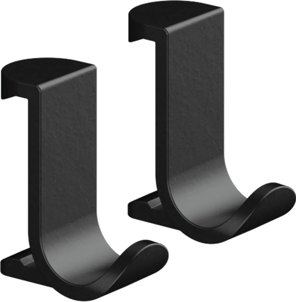 Hansgrohe WallStoris, háčiky na uterák, široké, čierna matná, HAN-27914670